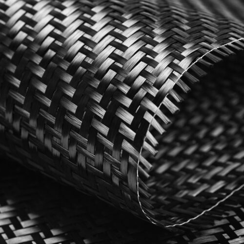 Carbon Fiber Cloth Fabric. Macro.